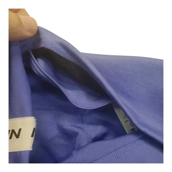 Nike Dri Fit Mid-Rise Size XL Tight Fit Crop Training Pants DD1813-500 Purple - Picture 14 of 16